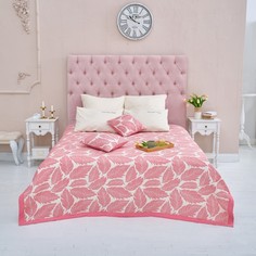 Этель Покрывало хлопковое Этель «Листопад» 200х240 см, цвет розовый, 100% хлопок, 300гр/м2