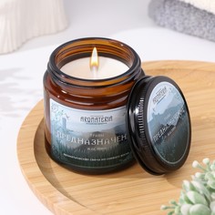 Свеча из соевого воска в банке "Дикая охота. Предназначение", 25 ч, 120 мл, жасмин No Brand