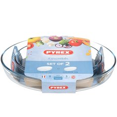 Форма для запекания стекло, 2 шт, 30х21, 40х27 см, овальная, Pyrex, 912S757