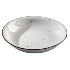 Тарелка глубокая DOTS white, 500 мл, d=20 см Porvasal