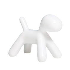 Сувенир полистоун "Собака" белый 10х7,8х5,4 см No Brand