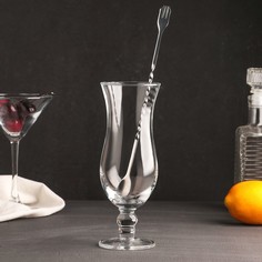 Ложка барная с вилочкой, h=25 см No Brand