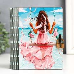 Шкатулка-книга "Качели" 14 см No Brand