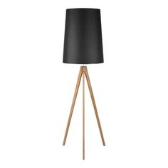 Торшер TK Lighting Walz 5599 светлое дерево и черный абажур E27