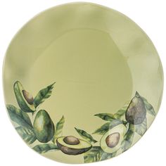Набор из 4 штук Тарелка обеденная Bronco Avocado 26см, зелёная, фарфор (189-432_)