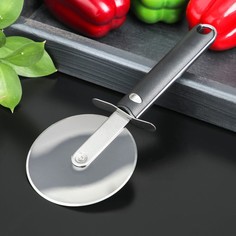 Нож для пиццы Bonjo, нержавеющая сталь, цвет черный No Brand
