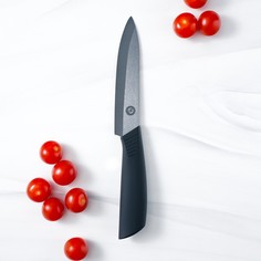 Нож кухонный Magistro керамический Black, лезвие 12,5 см, ручка soft touch