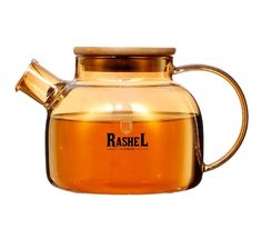 Чайник заварочный RASHEL R8353 боросиликатное стекло 1.0 л янтарный