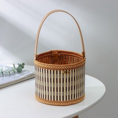 Корзина для хранения Доляна Nature, 15х15х12, бамбук