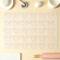 Коврик армированный Макарон. Ушки, 42х29,5 см No Brand