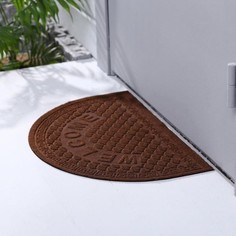 Коврик придверный полукруглый «Welcome», 40 х 60 см Вселенная порядка