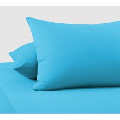 Наволочки 50х70 трикотажные (2шт) Голубой (140г/кв.м) Текс Дизайн
