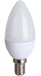 Лампа светодиодная ECOLA, E14, 8W, 6000K, "Свеча", арт. 645403 - (10 шт.) No Brand