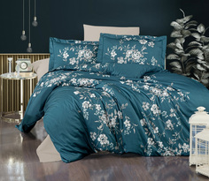 Комплект постельного белья First Choice ARYA TURQUOISE, хлопковый сатин, евро