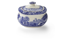 Сахарница Spode Голубая Италия фаянс белая 250 мл