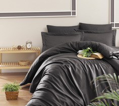 Комплект постельного белья First Choice SNAZZY ANTHRACITE, хлопковый сатин, евро