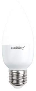 Лампа светодиодная SMARTBUY, E27, 7W, 6000K, "Свеча", арт. 663676 - (10 шт.)