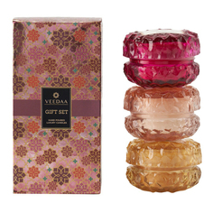 Набор свечей ароматических в банке Veedaa Crystal Glass Trio Gift Set Style 1 3 шт