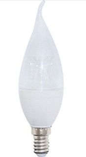 Лампа светодиодная ECOLA, E14, 8W, 2700K, Свеча на ветру, арт. 645272 - (10 шт.) No Brand