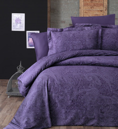 Комплект постельного белья First Choice NEVA PURPLE, хлопковый сатин, евро