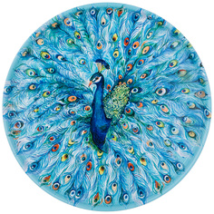 Поднос сервировочный agness 898-210 павлин 33х2,1 см