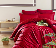 Комплект постельного белья First Choice SNAZZY RED, хлопковый сатин, евро