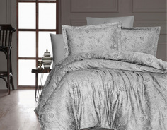 Комплект постельного белья First Choice ADVINA GREY, хлопковый сатин, евро