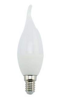 Лампа светодиодная ECOLA, E14, 9W, 4000K, "Свеча на ветру", арт. 601069 - (10 шт.) No Brand