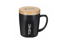 Керамическая кружка с бамбуковой крышкой Xiaomi Tomic Ceramic Cup With Bamboo Cover Black