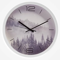 Часы настенные, серия: Интерьер, Лес, плавный ход, d-30.5 см Troika