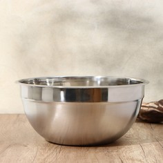 Миска из нержавеющей стали, 28х12,5 см, 26,5 см, 0,5 мм, 201 сталь No Brand
