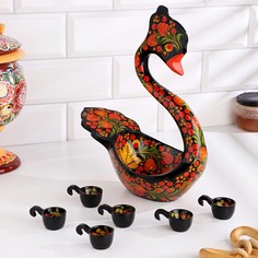 Ковш Лебедь, h=30см, хохлома No Brand