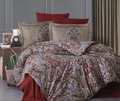 Комплект постельного белья First Choice ALERON CINNAMON, хлопковый сатин, евро