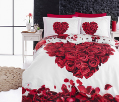 Комплект постельного белья First Choice VALENTINE, хлопковый сатин, евро