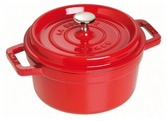 Кокот круглый Staub 24 см 3.8 л вишневый