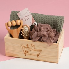 Набор подарочный Этель Women day полотенце и аксс (5 предм)