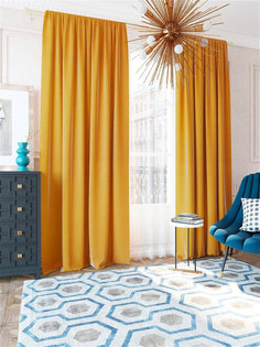 Штора LeGrand Бархат 180*275 янтарный