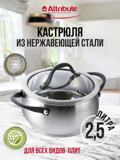 Кастрюля Attribute Symphony 2,5 л серебристый