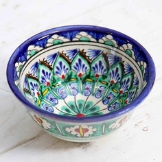 Пиала Риштанская Керамика Узоры, 11 см, большая, микс No Brand