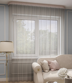 Тюль LEGRAND Грек 500*260 с утяжелителем латте