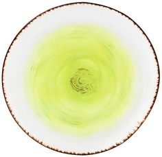 Тарелка для закусок Elan Gallery Кантри зеленая 18,2 см