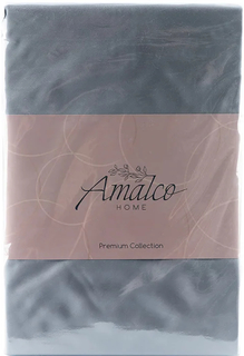Пододеяльник Amalco Home 200x210 см тенсель на молнии темно-серый