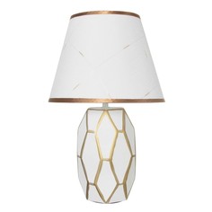 Настольная лампа "Сантано" E14 40Вт бело-золотой 20х25х39 см Risalux