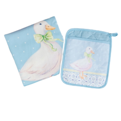 Набор подарочный Со светлой пасхой прихватка-карман, полотенце 40х73, 100% хл, лопатка сил Этель