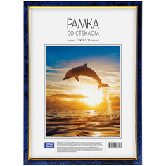 Рамка пластиковая, 21x30 (темно-синий) Office Space