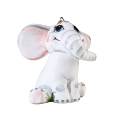 Сувенир "Слонёнок", ярославская майолика, h=6 см No Brand