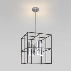 Потолочный светильник Eurosvet Adamson 70142/8 хром с металл. плафонами лофт GU10