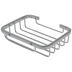 Мыльница подвесная-сетка цвет хром Аквалиния