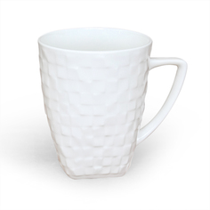 Кружка Плетеная 350 мл АККУ Квадрат костяной фарфор