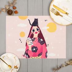 Салфетка на стол Доляна Love mood ПВХ 40x29